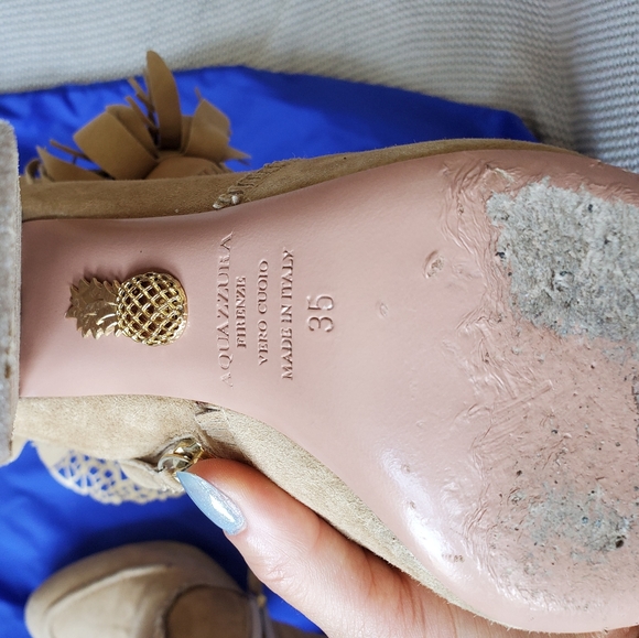 Aquazzura Tiger Lily Suede Fringe Boots - Picture 5 of 11